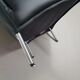 3 x rare armchair / model Turn / black leather / Bert Plantagie in mint condition.