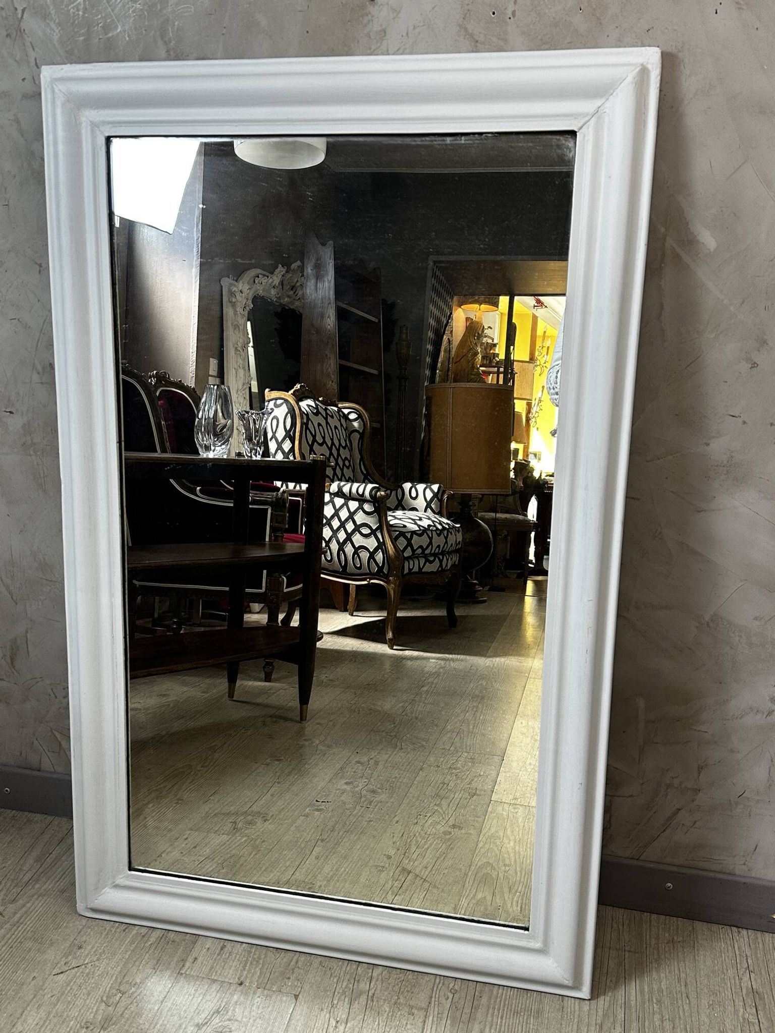 Repainted antique mirror