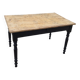 Louis Philippe style 1900s bistro farmhouse table with swivel legs