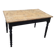 Louis Philippe style 1900s bistro farmhouse table with swivel legs
