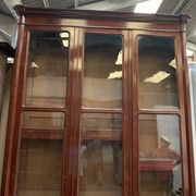 Window furniture in two bodies Napoleon III Mahogany and veneer XIX century