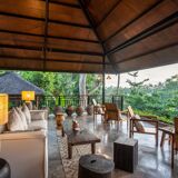 Armchair in natural wood (teak) minimalist design
