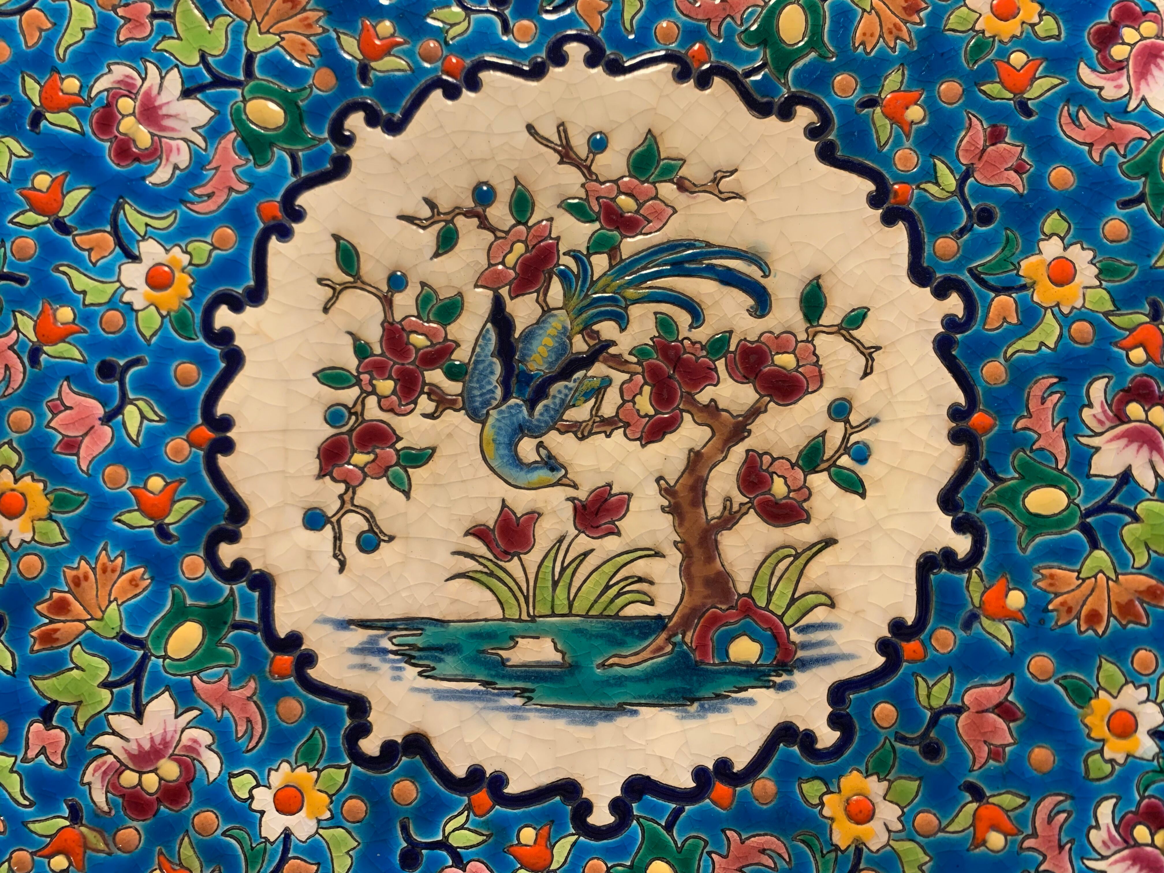 Émaux de Longwy plat rond