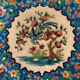 Longwy Enamel Round Dish