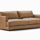 West Elm 3-seater leather sofa