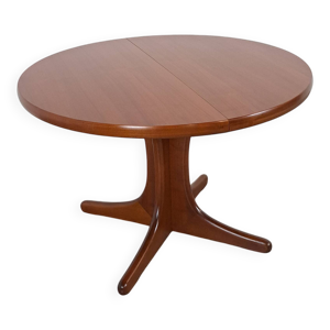 rond ovale en teck uitschuifbare