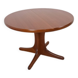 Rond ovaal teak uitschuifbare eettafel