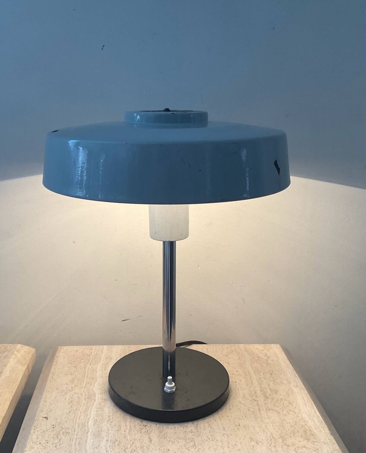 Vintage lamp from the 50s in sheet metal