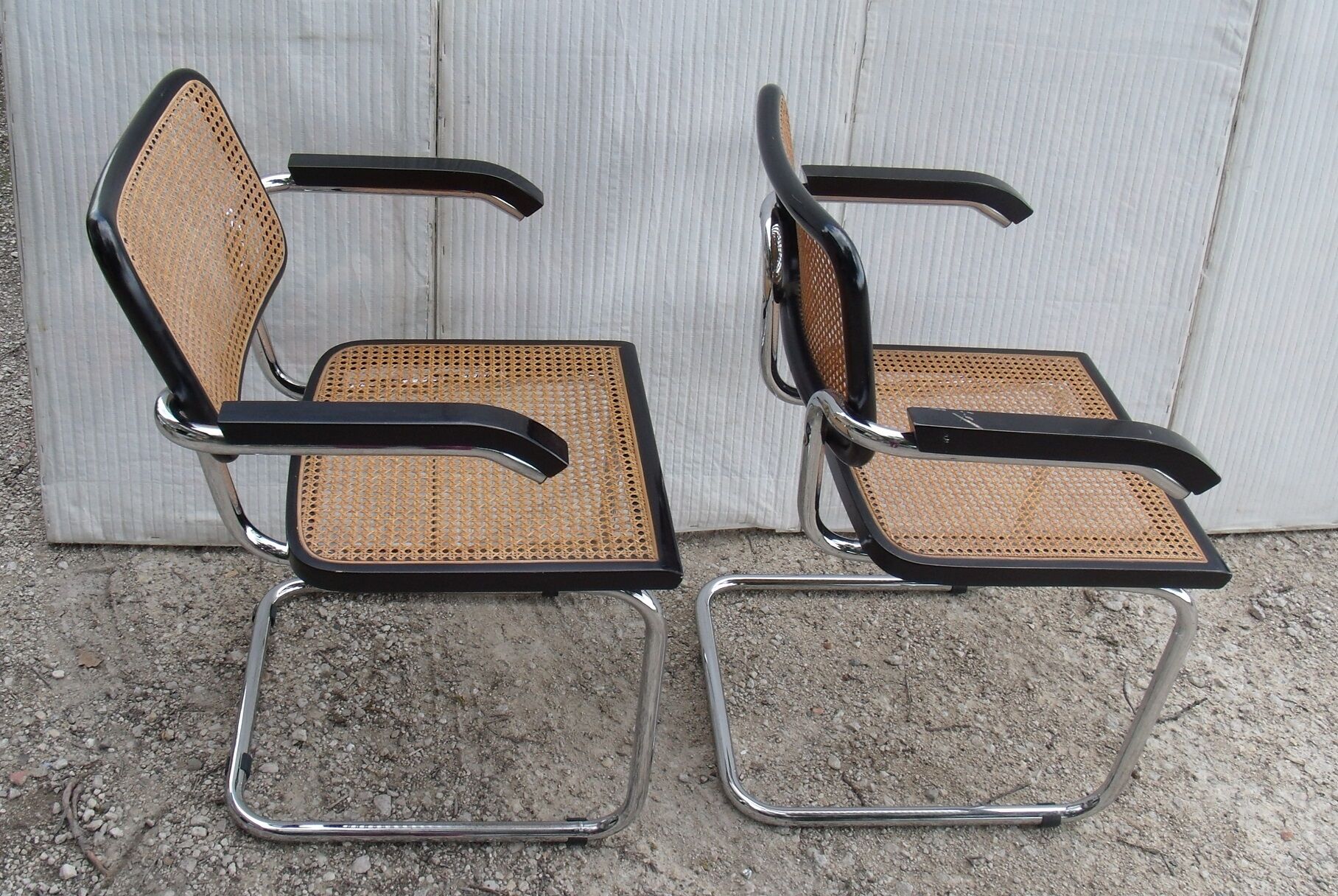 Pair of Chair Marcel Breuer Cesca B64