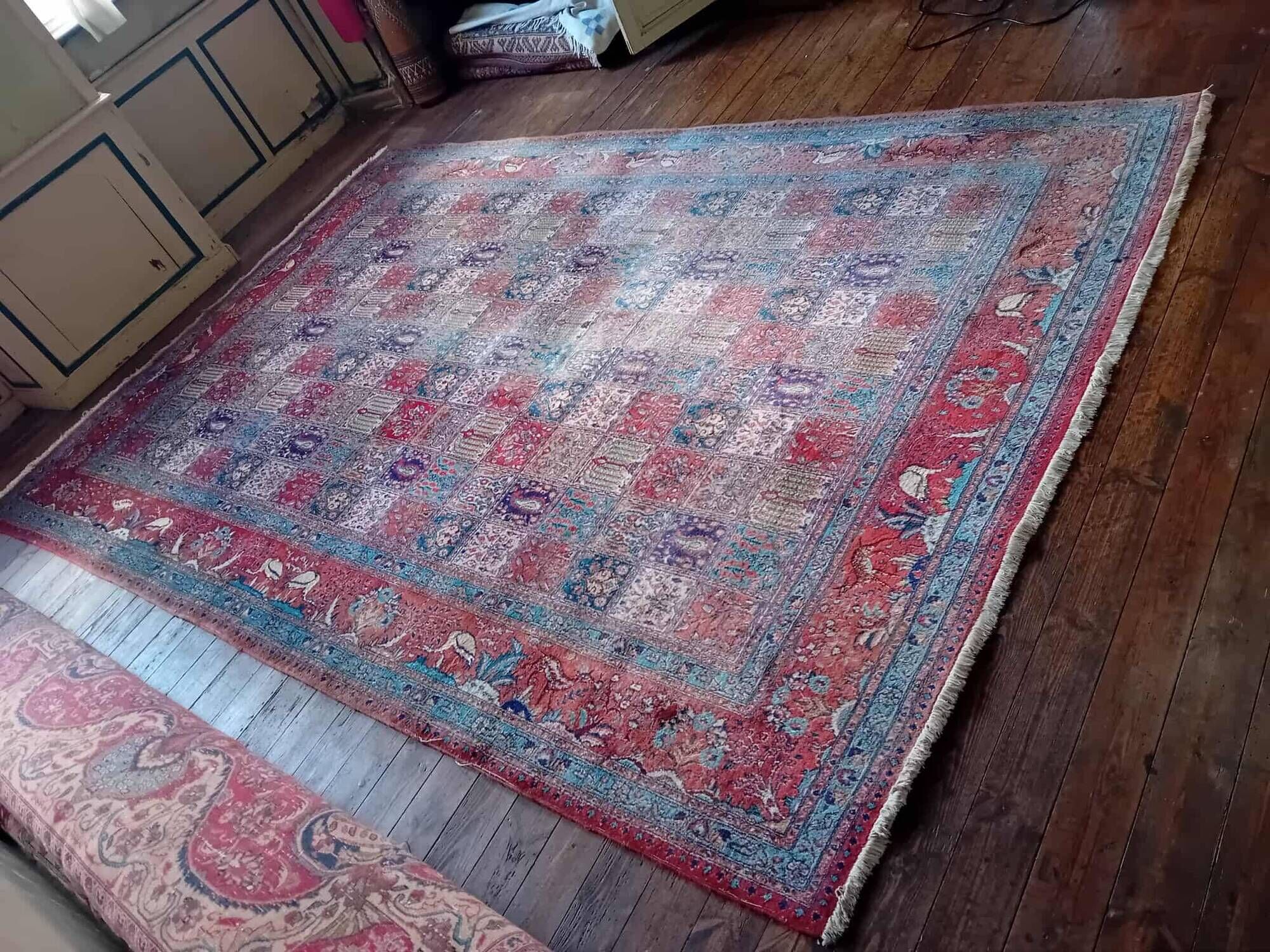 Handmade Moud XXL Persian rug 353x249cm