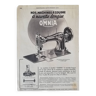 Poster sewing machine Omnia 1953 long shuttle model