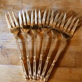 Set of 6 melon forks, cake forks