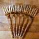 Set of 6 melon forks, cake forks