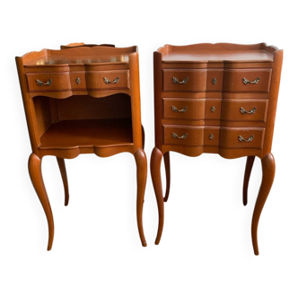Pair of Louis XV style bedside tables