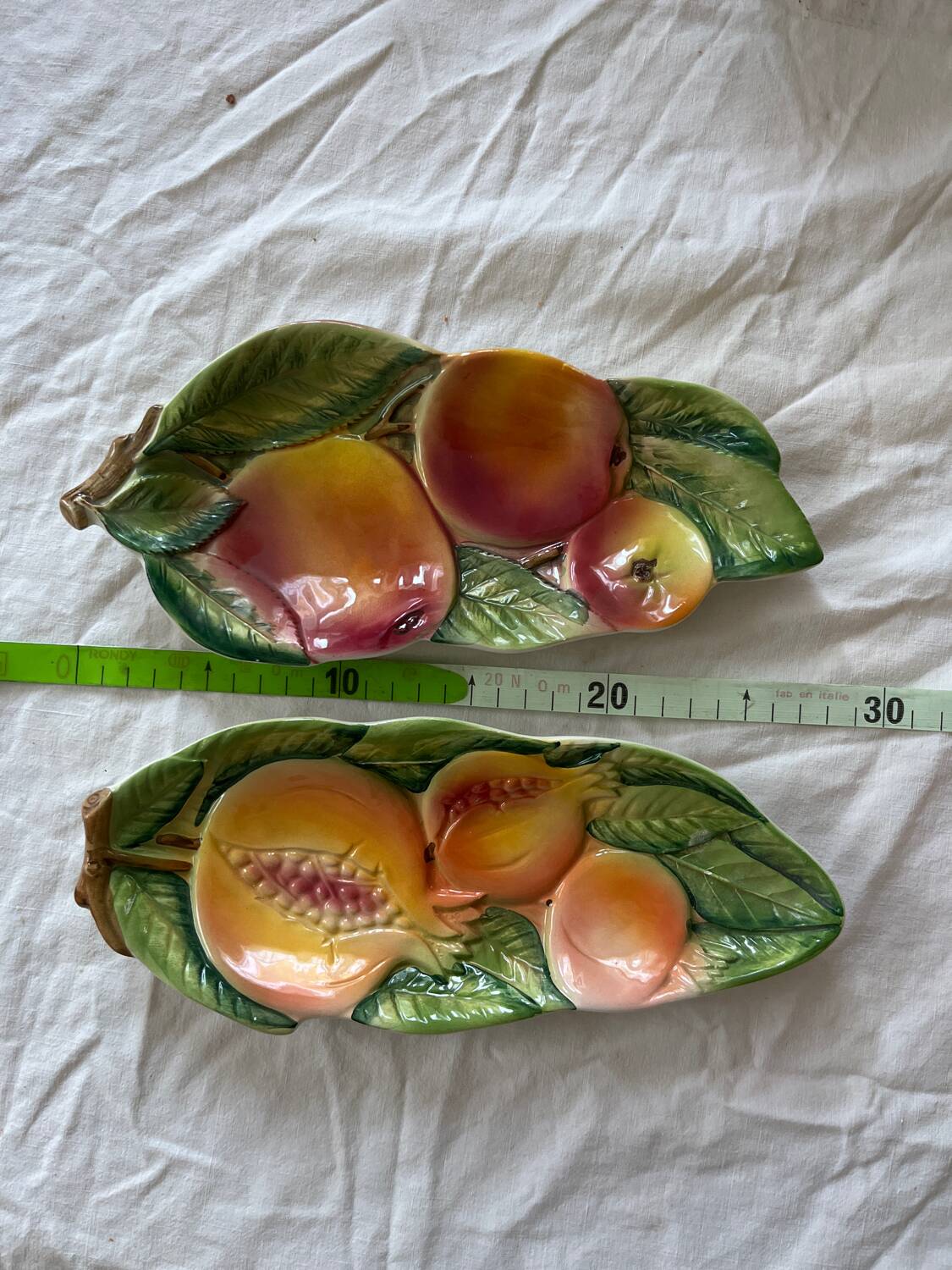 2 ceramic appetizer plates