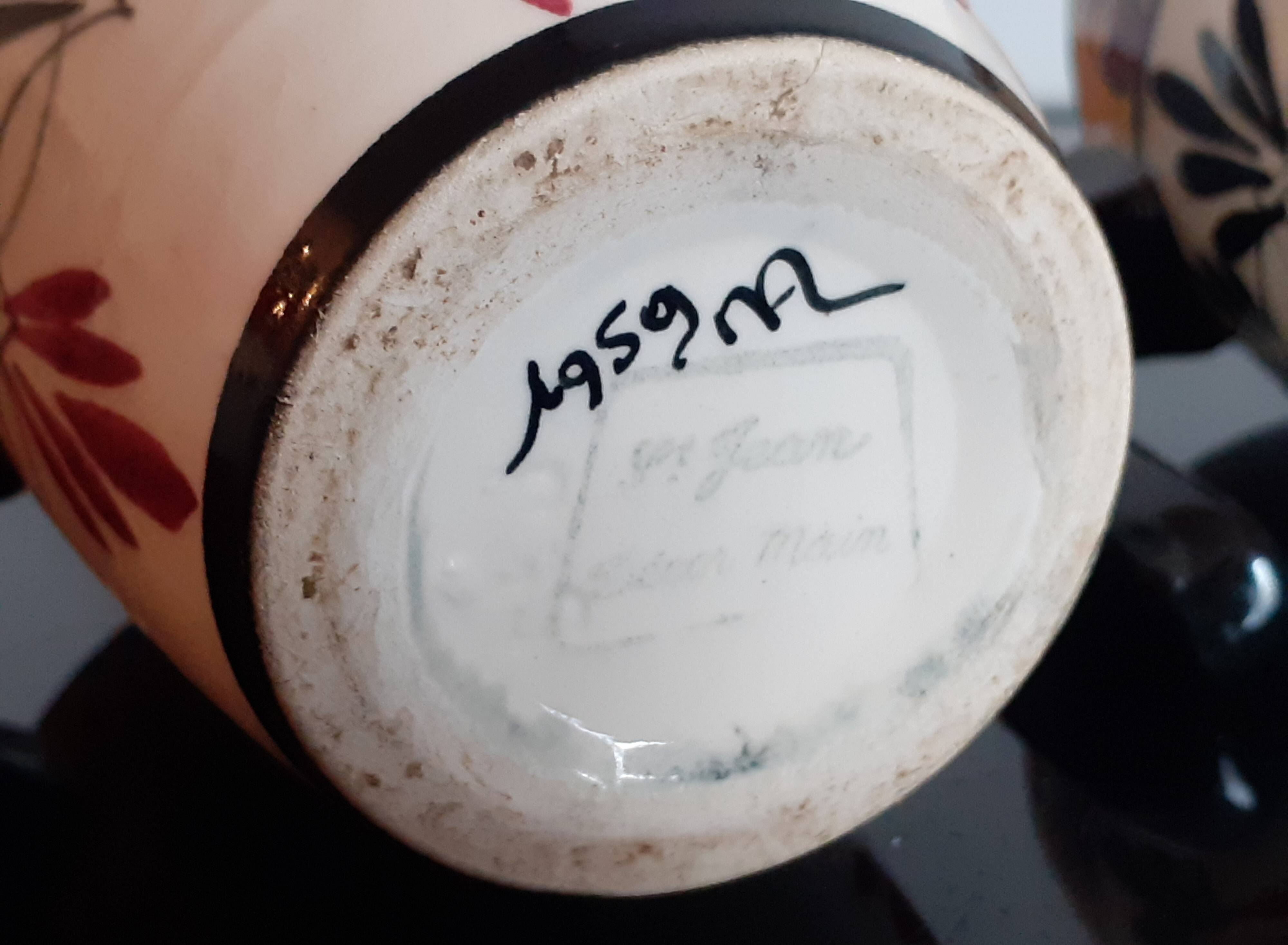 Saint Jean de Bretagne / Paire de mugs en faience