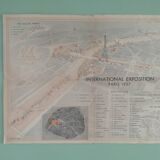 Exhibition map Paris 1937