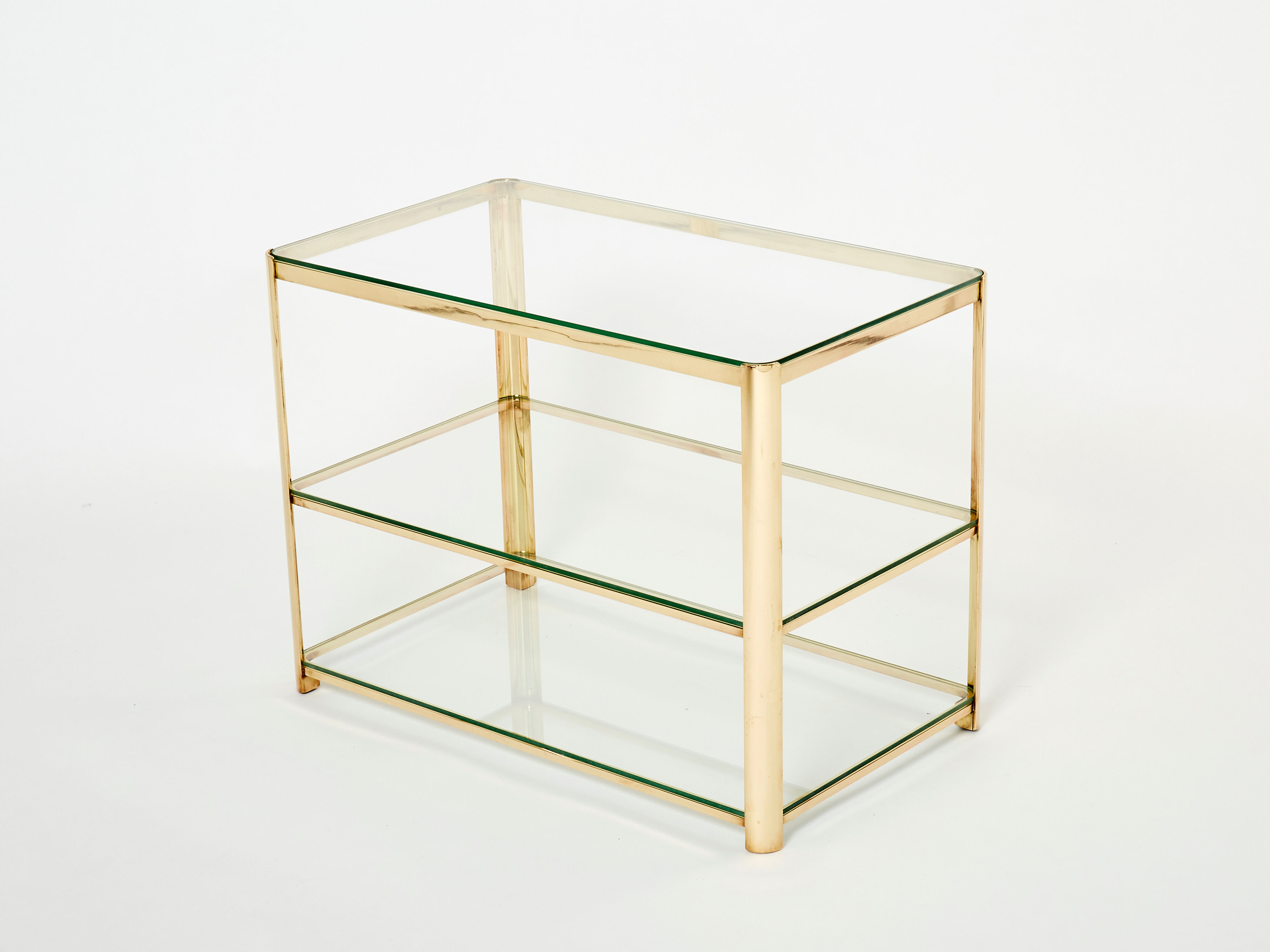 Bronze side table signed J.T. Lepelletier for Broncz circa 1960