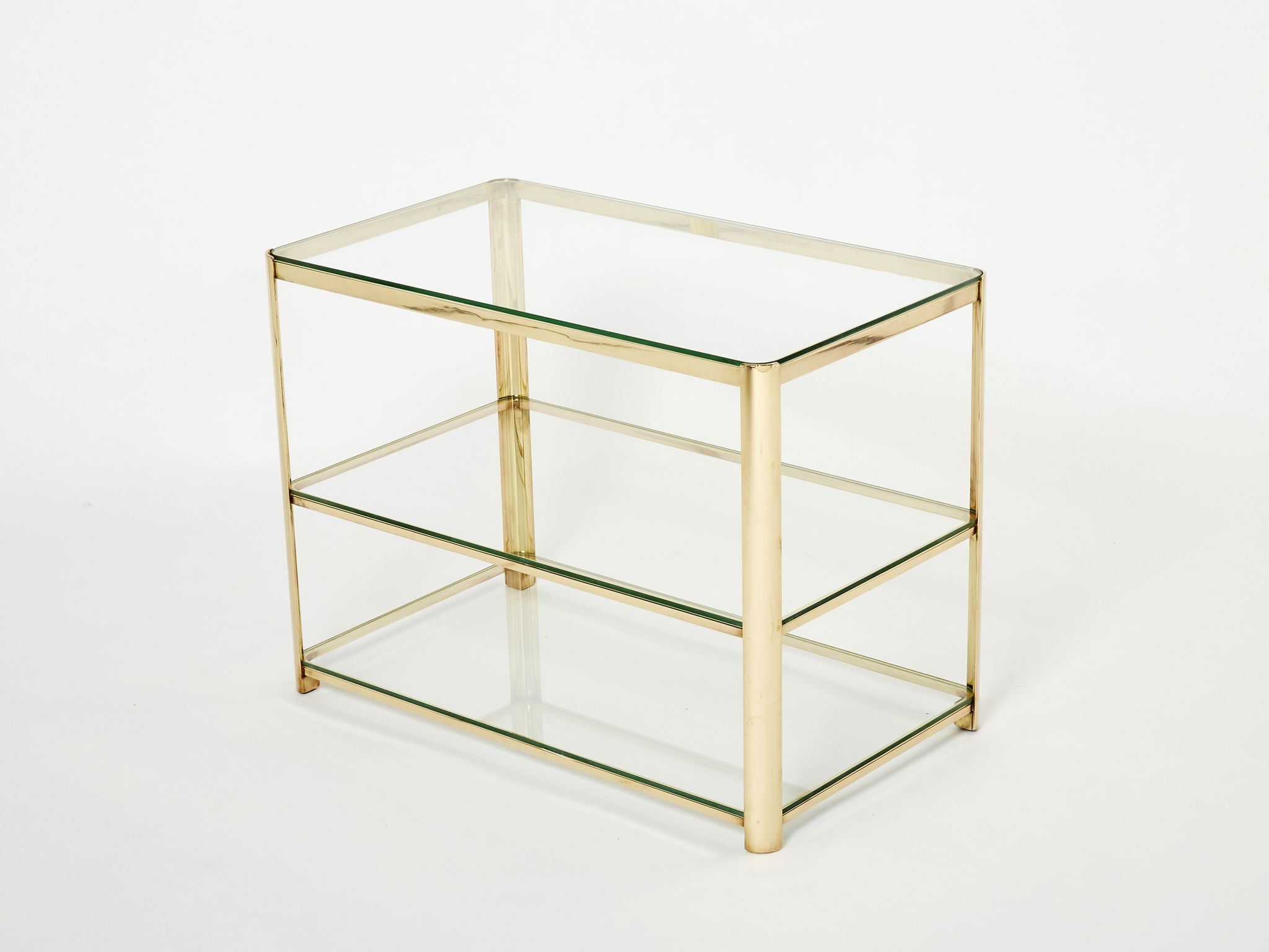 Table d’appoint en bronze signée J.T. Lepelletier pour Broncz vers 1960