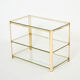 Bronze side table signed J.T. Lepelletier for Broncz circa 1960