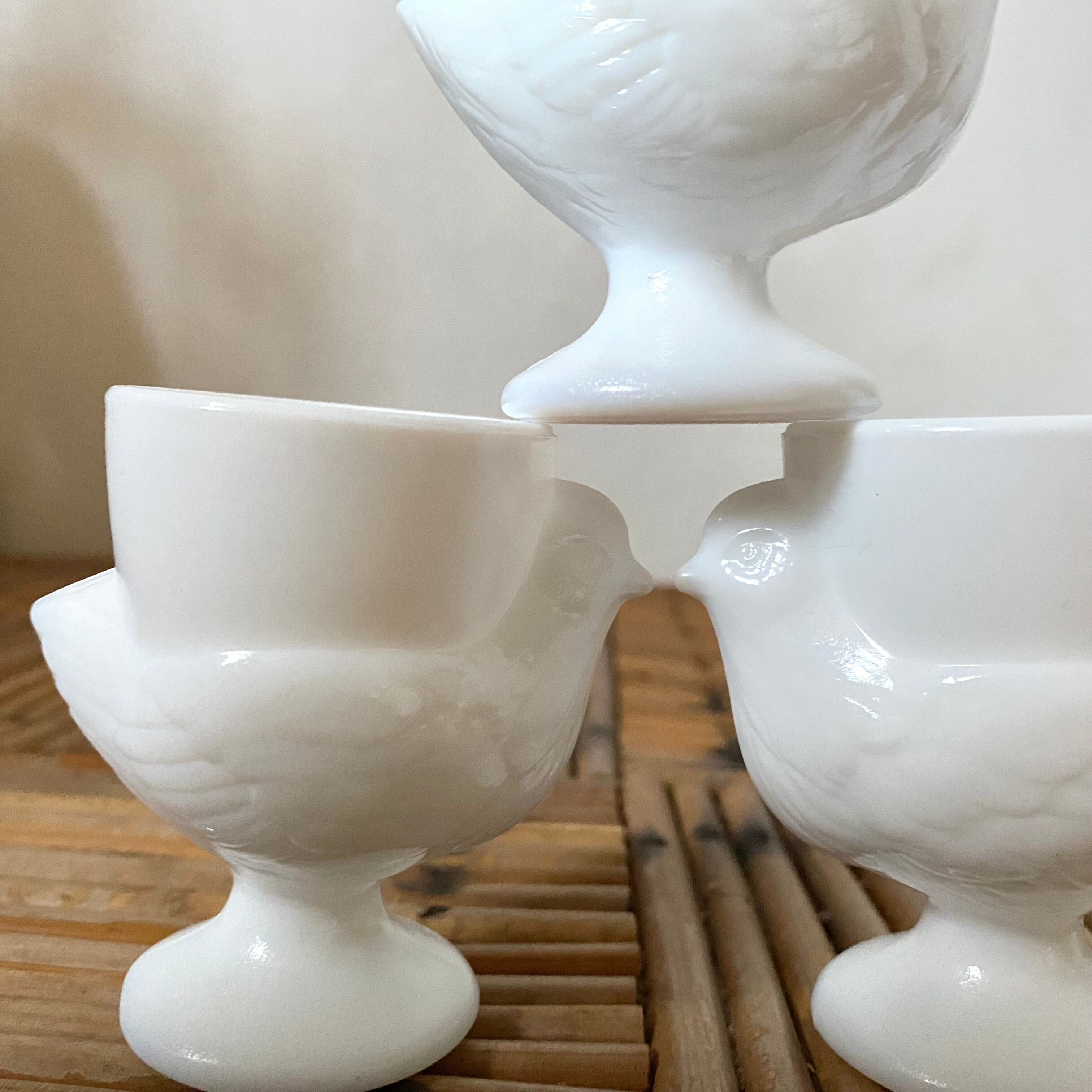 Vintage hen-woven cockerel