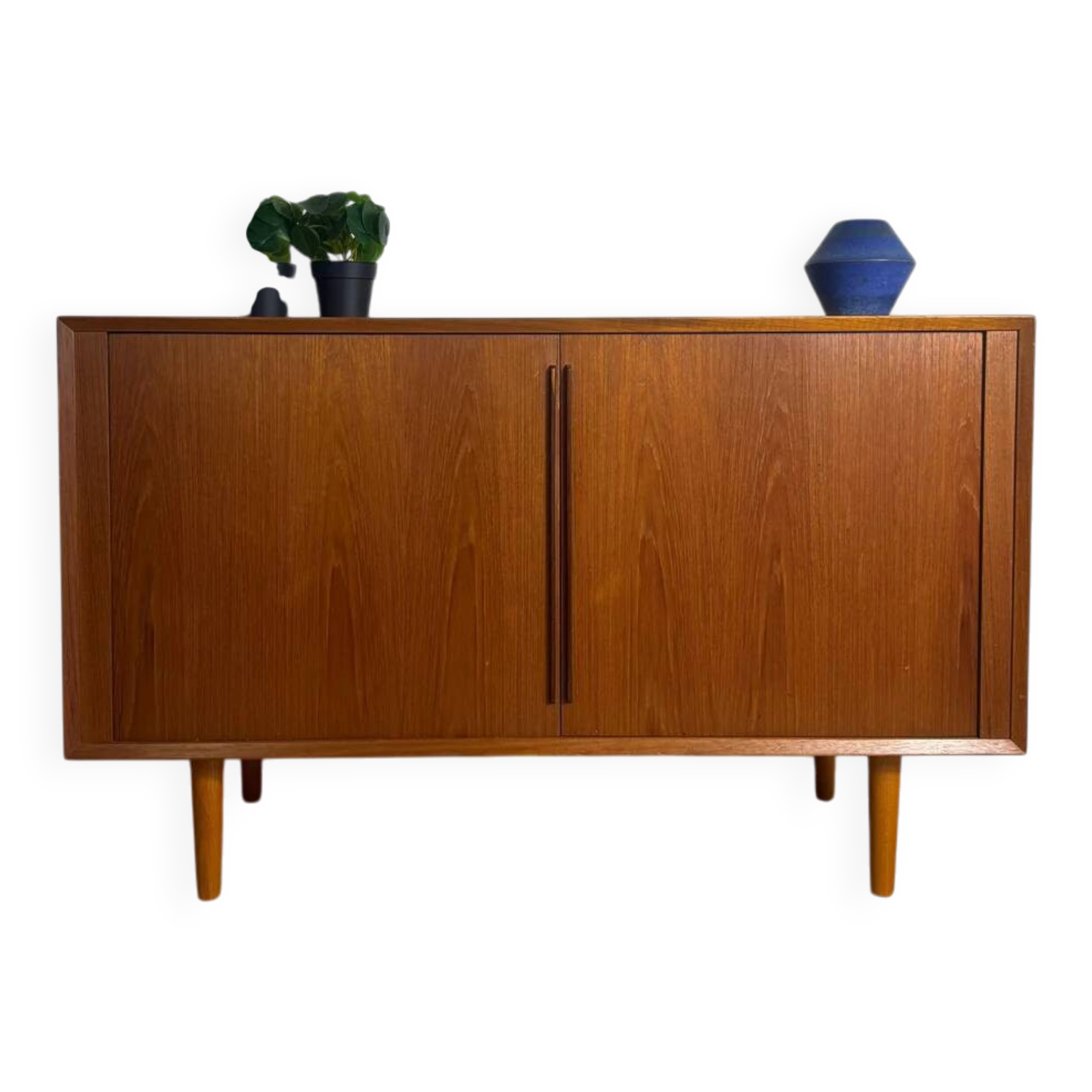 Kai Kristiansen teak sideboard with retractable doors – Denmark 1960s