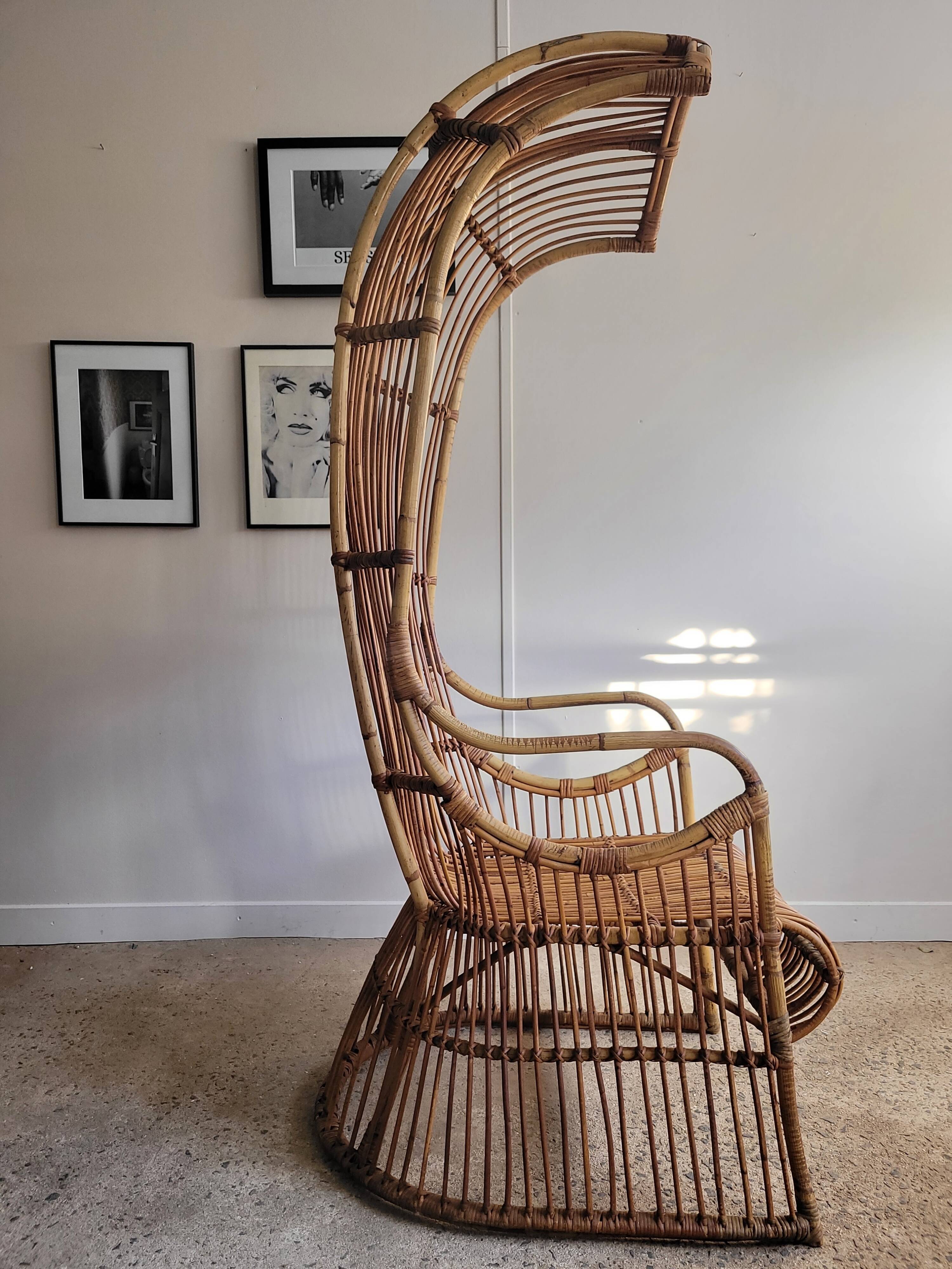 Rattan carrier chair