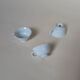 3 white cups