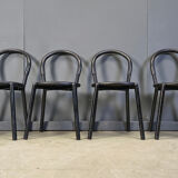 Postmodern Italian dining chairs set of 4 - 1980s