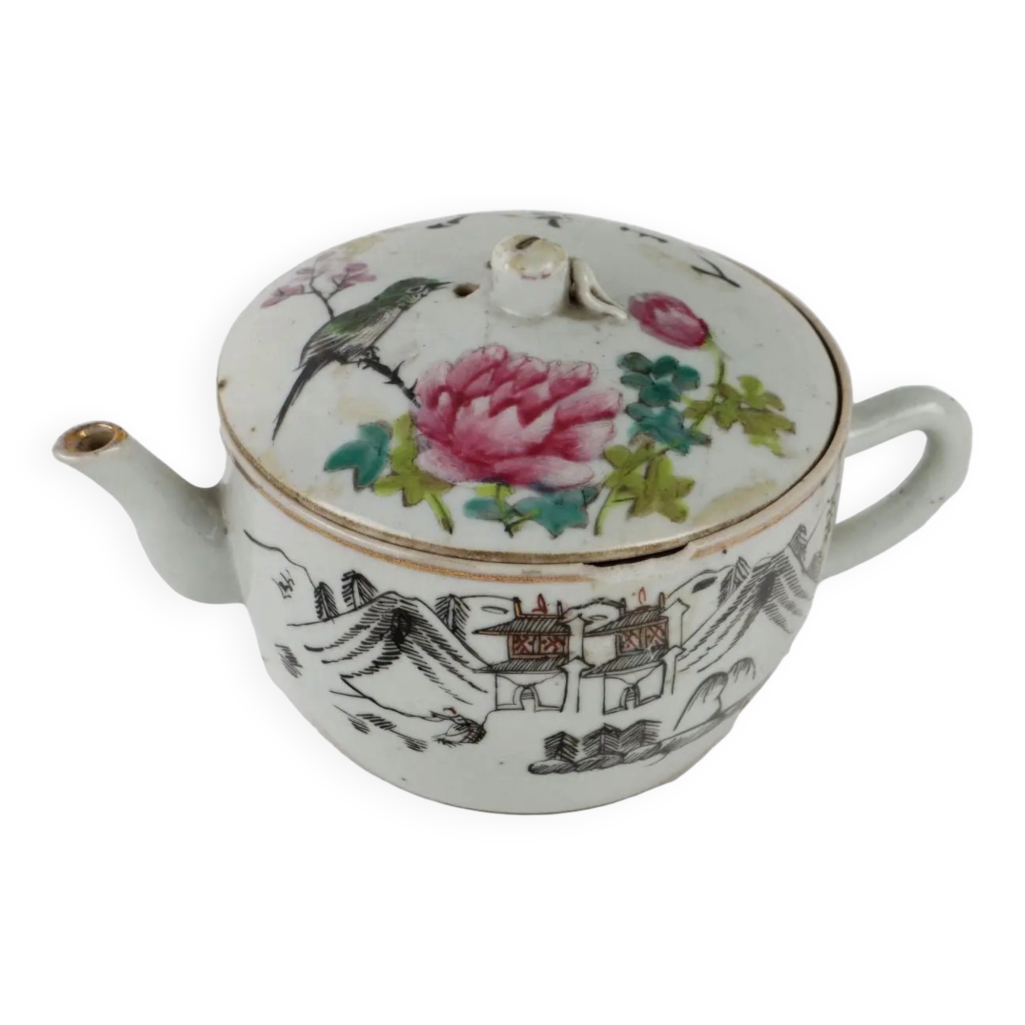 Porcelain teapot China 19th Century
