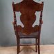 Curved wooden armchair Kohn