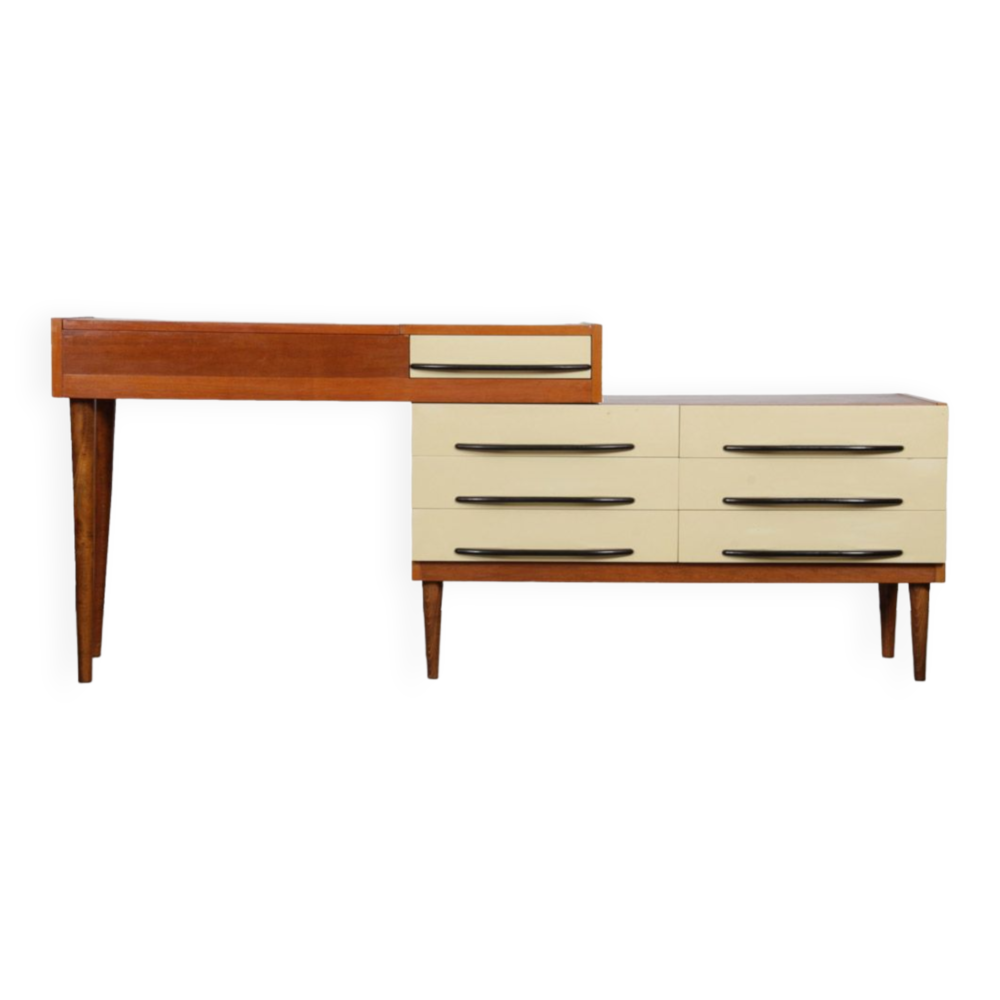 Vintage wooden desk from the 1960s