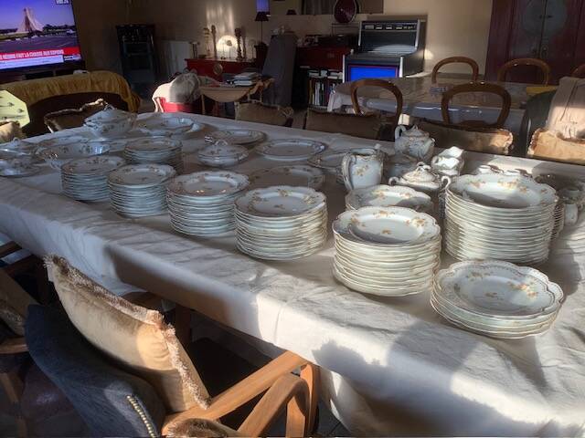 Services de vaisselle Haviland, porcelaine de Limoges