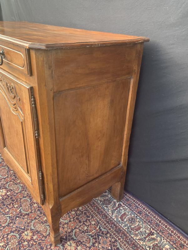 Two-door walnut buffet Louis XV period 19th century