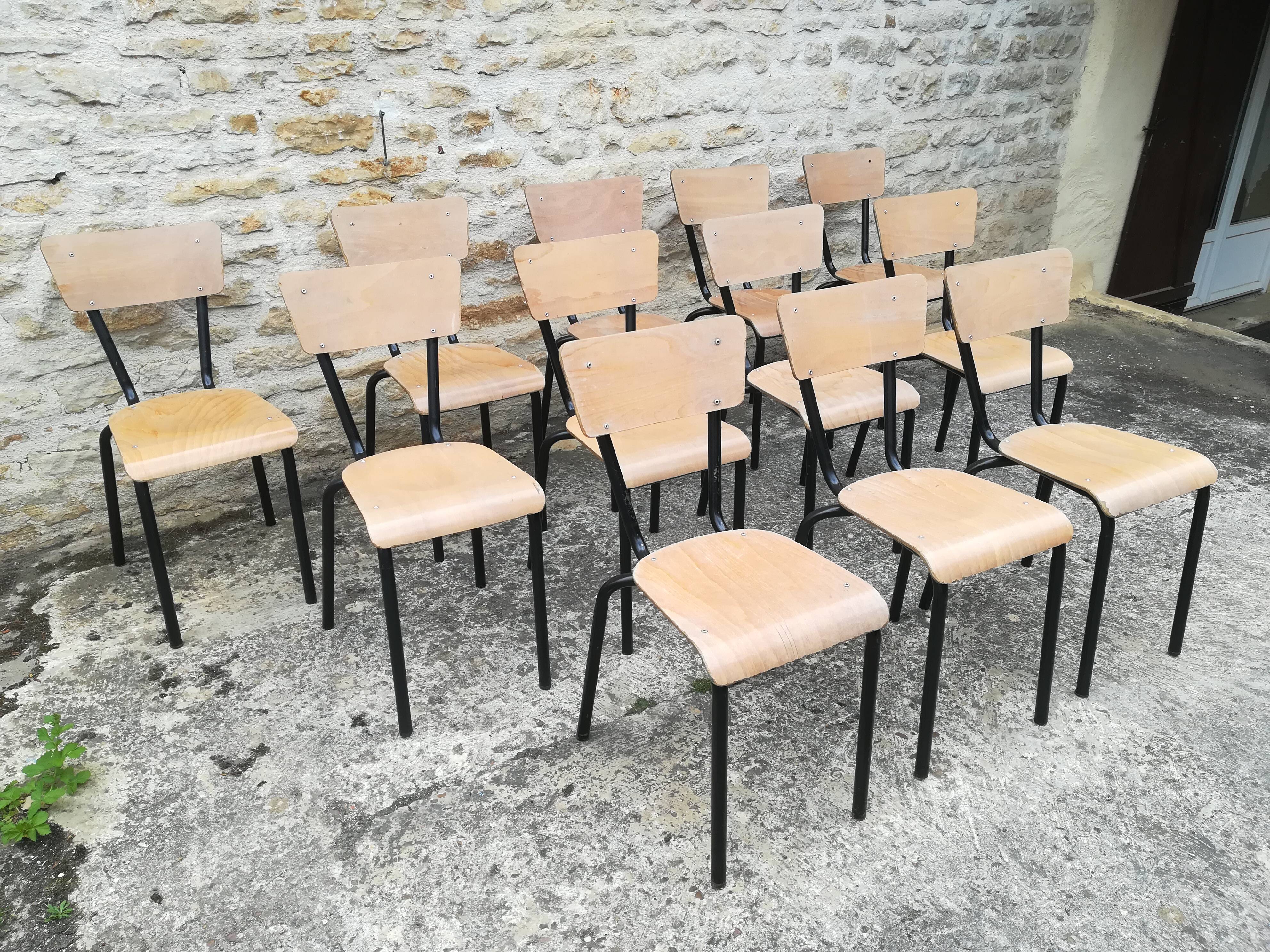 Vintage school chairs