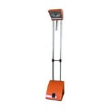 Orange telescopic desk lamp