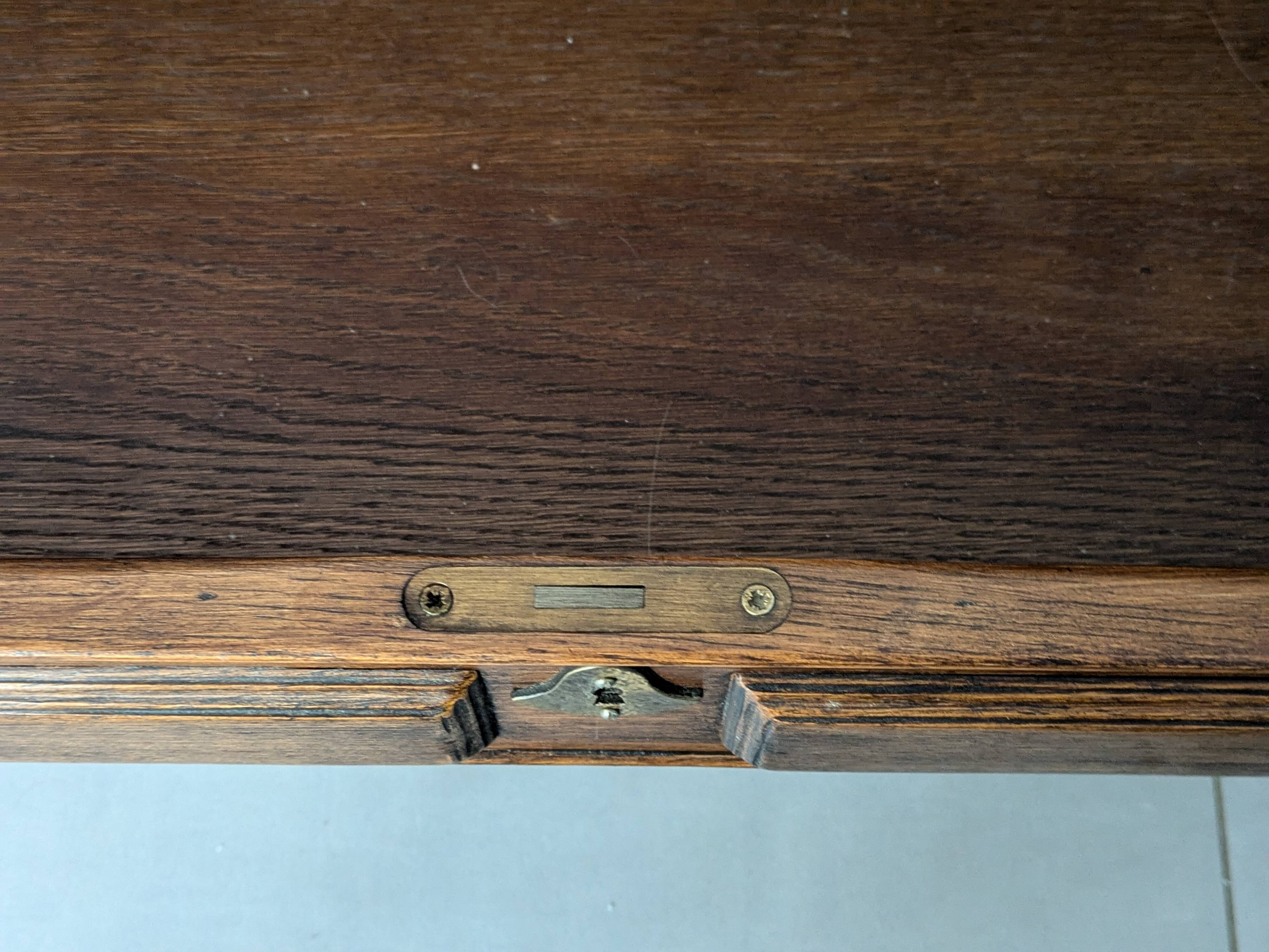 Solid wood secretary