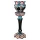 Art Nouveau ceramic vase with column, Italy early 20th century