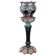 Art Nouveau ceramic vase with column, Italy early 20th century