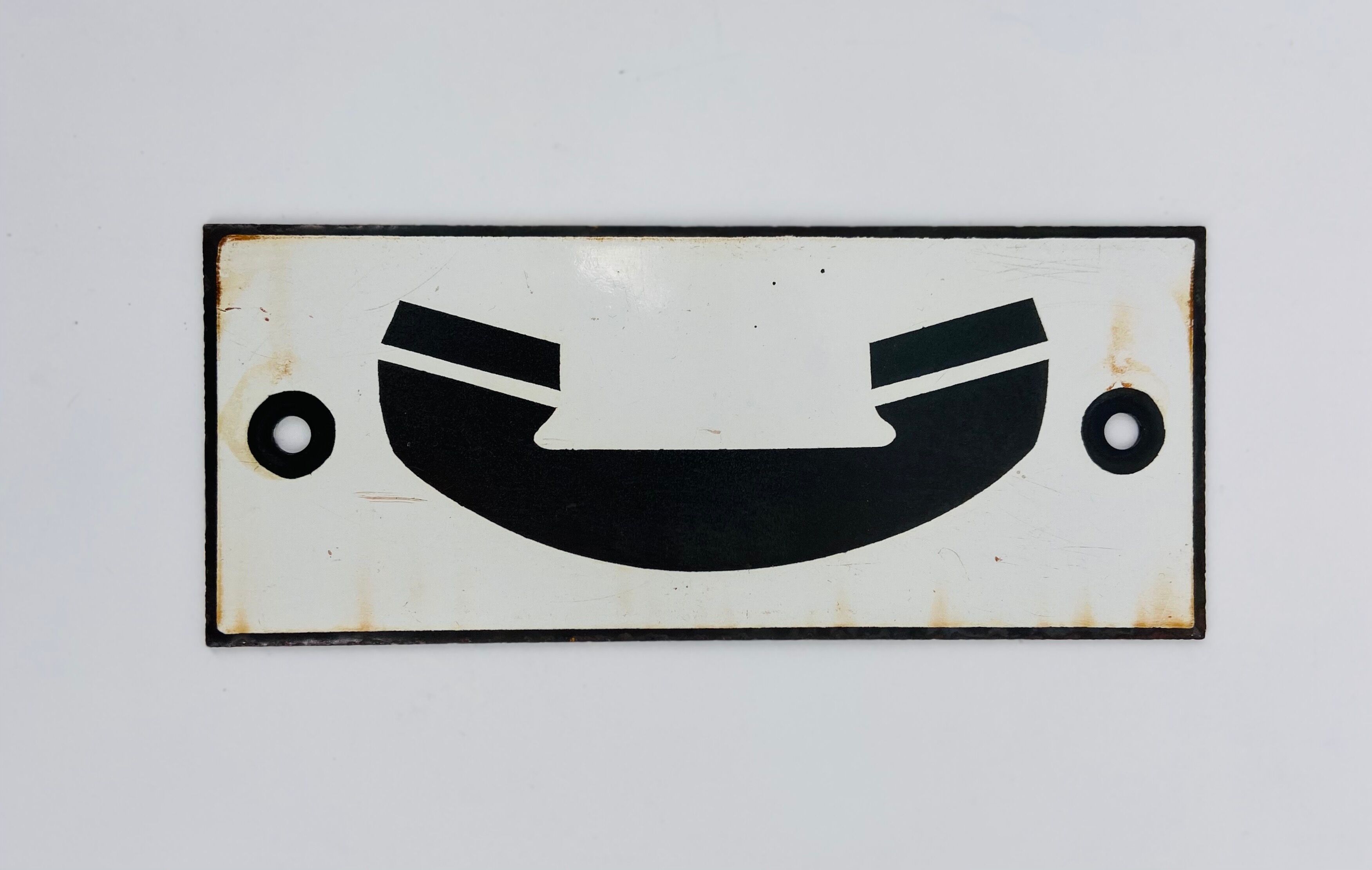 Former SNCF enamel plate circa 1950
