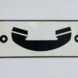 Former SNCF enamel plate circa 1950