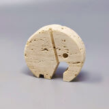 1970s travertine elephant sculpture by Enzo Mari for F.lli Mannelli