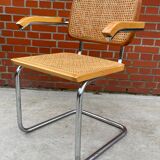 Chair Cesca model with armrests B64 in chrome