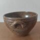 Old bowl in glazed ceramic