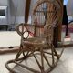 Fauteuil à bascule enfants rotin