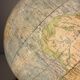 Vintage globe 1950/1953 terrestrial Räth world map ex-GDR - 52 cm