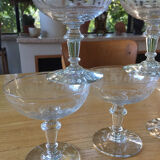 6 champagne glasses