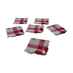 set de 6 petites serviettes