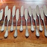 Christofle, Paris - Set of 12 fish knives - crossed ribbons model
