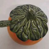 Vintage Barbotine Saucepan/Mustard Pot